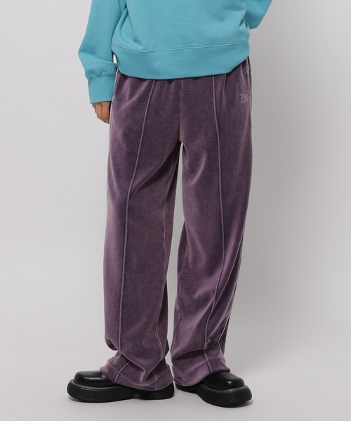 niko and...(ニコアンド)の「【WILLIAM B.ELIOTT】ベロアパンツ(スウェットパンツ・レディース・チャコール/パープル・MEDIUM/LARGE)」の17枚目の写真