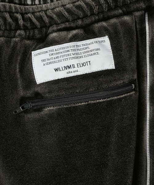 niko and...(ニコアンド)の「【WILLIAM B.ELIOTT】ベロアパンツ(スウェットパンツ・レディース・チャコール/パープル・MEDIUM/LARGE)」の15枚目の写真