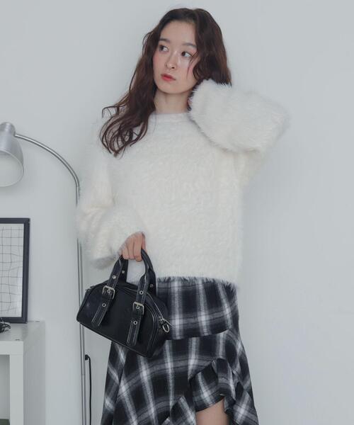 WEGO(ウィゴー)の「WEGO/シャギーニットプルオーバー(ニット/セーター・レディース・ホワイト系その他5/オフホワイト・FREE)」の2枚目の写真