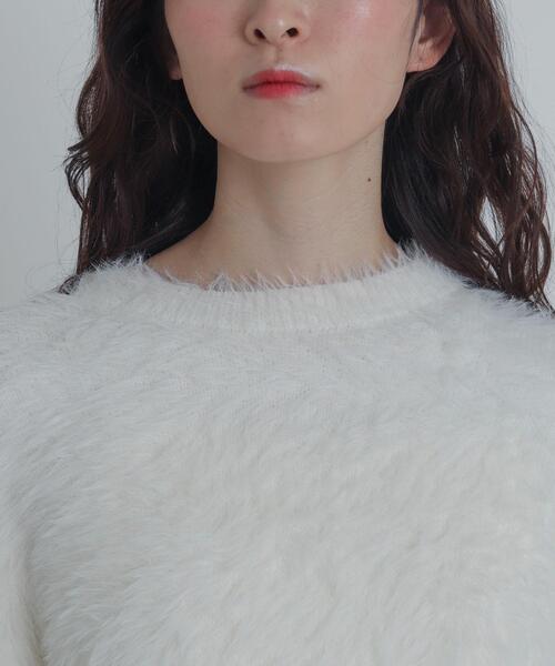 WEGO(ウィゴー)の「WEGO/シャギーニットプルオーバー(ニット/セーター・レディース・ホワイト系その他5/オフホワイト・FREE)」の5枚目の写真