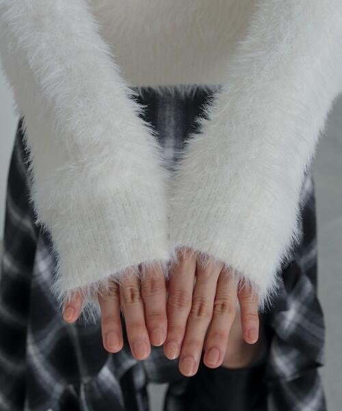 WEGO(ウィゴー)の「WEGO/シャギーニットプルオーバー(ニット/セーター・レディース・ホワイト系その他5/オフホワイト・FREE)」の6枚目の写真