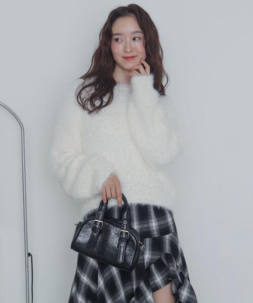 WEGO(ウィゴー)の「WEGO/シャギーニットプルオーバー(ニット/セーター・レディース・ホワイト系その他5/オフホワイト・FREE)」の9枚目の写真