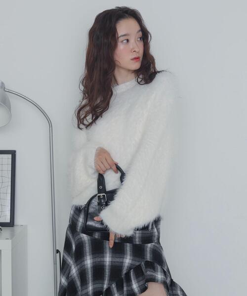 WEGO(ウィゴー)の「WEGO/シャギーニットプルオーバー(ニット/セーター・レディース・ホワイト系その他5/オフホワイト・FREE)」の10枚目の写真