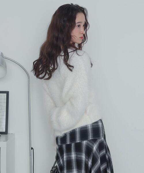 WEGO(ウィゴー)の「WEGO/シャギーニットプルオーバー(ニット/セーター・レディース・ホワイト系その他5/オフホワイト・FREE)」の12枚目の写真