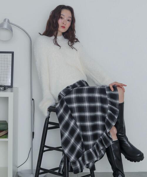 WEGO(ウィゴー)の「WEGO/シャギーニットプルオーバー(ニット/セーター・レディース・ホワイト系その他5/オフホワイト・FREE)」の14枚目の写真