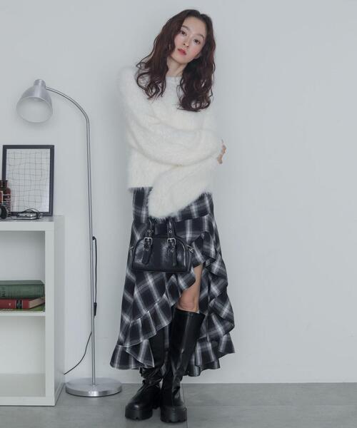 WEGO(ウィゴー)の「WEGO/シャギーニットプルオーバー(ニット/セーター・レディース・ホワイト系その他5/オフホワイト・FREE)」の15枚目の写真