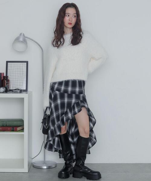 WEGO(ウィゴー)の「WEGO/シャギーニットプルオーバー(ニット/セーター・レディース・ホワイト系その他5/オフホワイト・FREE)」の16枚目の写真