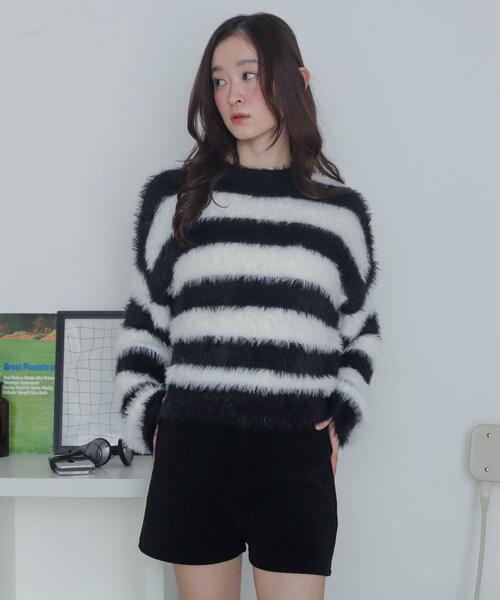 WEGO(ウィゴー)の「WEGO/シャギーニットプルオーバー(ニット/セーター・レディース・ホワイト系その他5/オフホワイト・FREE)」の17枚目の写真