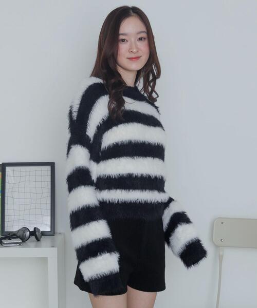 WEGO(ウィゴー)の「WEGO/シャギーニットプルオーバー(ニット/セーター・レディース・ホワイト系その他5/オフホワイト・FREE)」の18枚目の写真