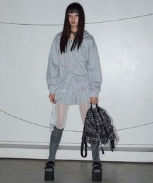 NOT KNOWING（ノットノーイング）の「【NOT KNOWING】Gothic Cross Hood Zip Up / 【ノットノーイング】ゴシッククロスフードパーカー＜着用動画あり＞（パーカー）」