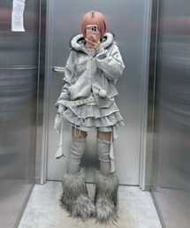 NOT KNOWING（ノットノーイング）の「【NOT KNOWING】Gothic Cross Hood Zip Up / 【ノットノーイング】ゴシッククロスフードパーカー＜着用動画あり＞（パーカー）」