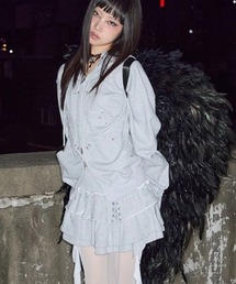 NOT KNOWING（ノットノーイング）の「【NOT KNOWING】Gothic Cross Hood Zip Up / 【ノットノーイング】ゴシッククロスフードパーカー＜着用動画あり＞（パーカー）」