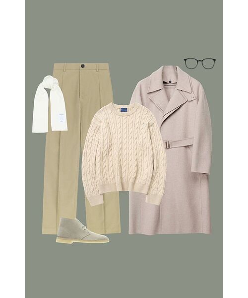 DRAW FIT（ドローフィット）の「テーパードバンディングチノパンツ[ベージュ]（その他パンツ・メンズ・その他・MEDIUM/LARGE/X-LARGE）」の7枚目の写真