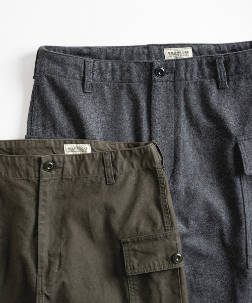 WILD BRICKS(ワイルドブリックス)の「W24 WOOL MILITARY PANTS (grey)(その他パンツ・メンズ・その他・MEDIUM/LARGE/X-LARGE)」の11枚目の写真