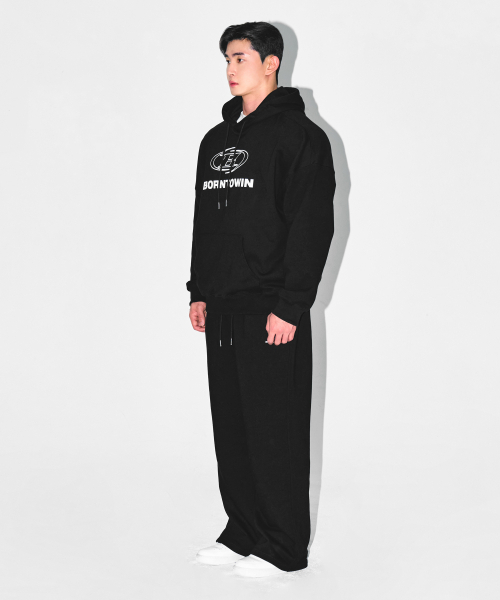 BORN TO WIN（ボーントゥウィン）の「STROKE B LOGO EXTRA FIT HOODIE [BLACK]（パーカー・メンズ・その他・1/2/3）」の5枚目の写真