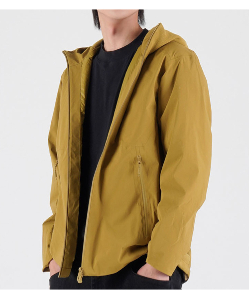 BUTTON SEOUL（ボタンソウル）の「[ダックダウン 90/10] フリースミックスナイロンダックダウンハイキングジャケット (イエローカキ)（ダウンジャケット/コート・メンズ・その他・MEDIUM/LARGE/X-LARGE）」の8枚目の写真