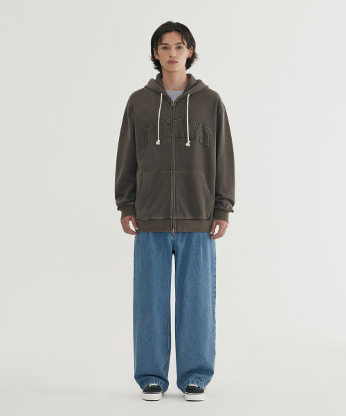 COVERNAT(カバーナット)の「ピグメントアーチロゴフードジップアップライトパープル(パーカー・レディース・その他・SMALL/MEDIUM/LARGE/X-LARGE)」の4枚目の写真