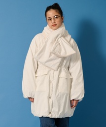 pom ponette junior（ポンポネットジュニア）の「【WEB限定】【AMI】【撥水】ティペットつき中わたバルーンコート（ブルゾン）」