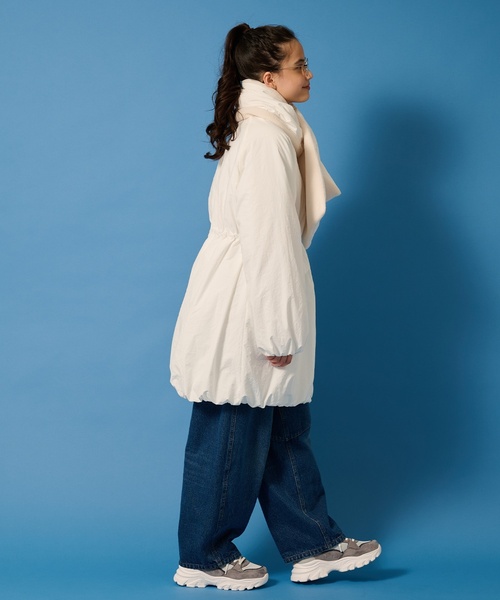 WEB限定】【AMI】【撥水】ティペットつき中わたバルーンコート