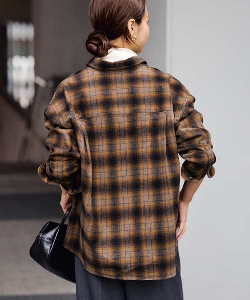FRAMeWORK（フレームワーク）の「ネルチェックシャツ（シャツ/ブラウス・レディース・ブラウン/ブラック・FREE）」の22枚目の写真
