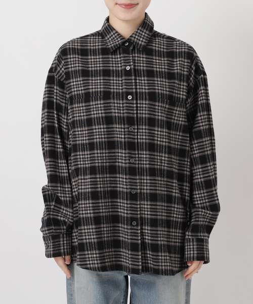 FRAMeWORK（フレームワーク）の「ネルチェックシャツ（シャツ/ブラウス・レディース・ブラウン/ブラック・FREE）」の13枚目の写真