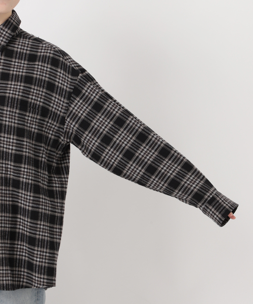 FRAMeWORK（フレームワーク）の「ネルチェックシャツ（シャツ/ブラウス・レディース・ブラウン/ブラック・FREE）」の5枚目の写真