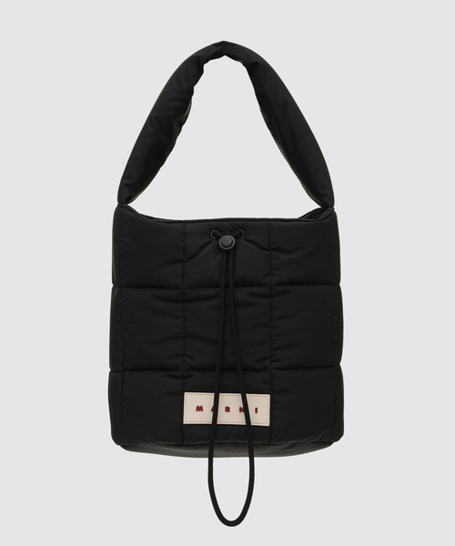 MARNI（マルニ）の「PUFF / バケットバッグ（ショルダーバッグ・レディース・ピンク/ブラック・ONE SIZE）」の2枚目の写真