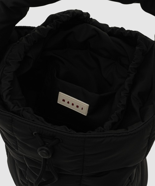 MARNI（マルニ）の「PUFF / バケットバッグ（ショルダーバッグ・レディース・ピンク/ブラック・ONE SIZE）」の7枚目の写真