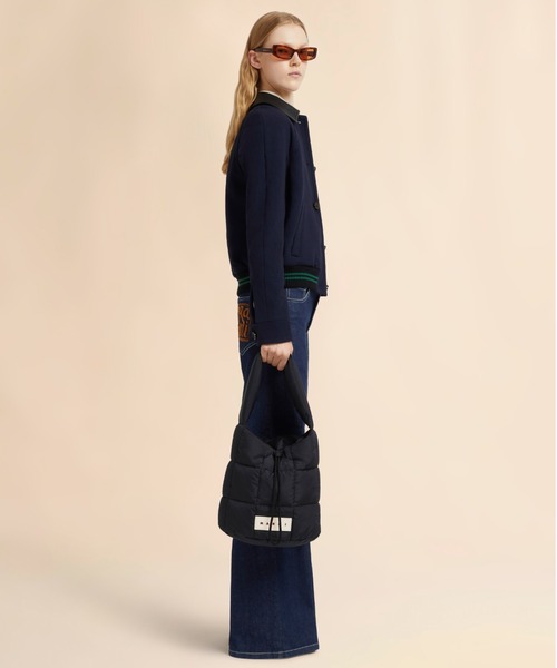MARNI(マルニ)の「PUFF / バケットバッグ(ショルダーバッグ・レディース・ピンク/ブラック・ONE SIZE)」の8枚目の写真