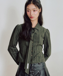 ZEROPLANET（ゼロプラネット）の「イザベルレースシャツ [カーキ]（シャツ/ブラウス）」