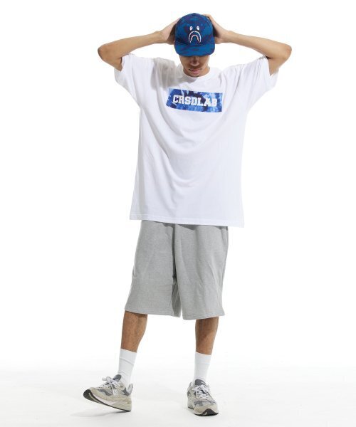 CREAM SODA LAB(クリームソーダラボ)の「クリームソーダラップ タイダイ ボックス 半袖Tシャツ ホワイト ブルー(Tシャツ/カットソー・メンズ・その他・LARGE/MEDIUM/X-LARGE/XX-LARGE)」の4枚目の写真