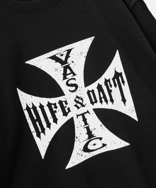 VASTIC(バスティック)の「クロスロゴロングスリーブ_ブラック(Tシャツ/カットソー・メンズ・その他・MEDIUM/LARGE)」の7枚目の写真