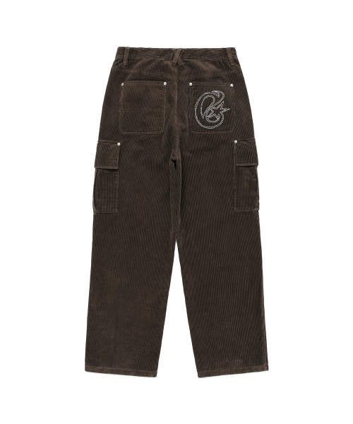 Cavish（カビシ）の「CORDUROY WASHED CARGO PANTS BROWN(CV2EFUPA10A)（その他パンツ・レディース・ブラウン・LARGE/MEDIUM/SMALL）」の2枚目の写真