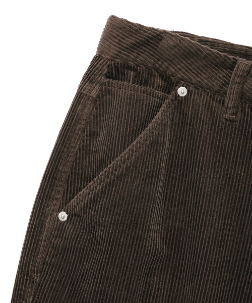 Cavish（カビシ）の「CORDUROY WASHED CARGO PANTS BROWN(CV2EFUPA10A)（その他パンツ・レディース・ブラウン・LARGE/MEDIUM/SMALL）」の4枚目の写真