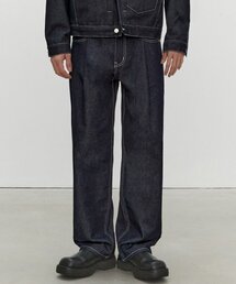 Deep Pleats Wide Jeans DCPT030CPIndigo