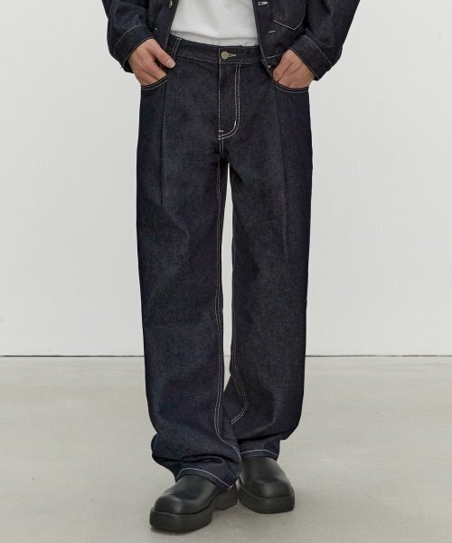 DECET(デケト)の「Deep Pleats Wide Jeans DCPT030CPIndigo(デニムパンツ・レディース・その他・34/32/30/26/28)」の10枚目の写真