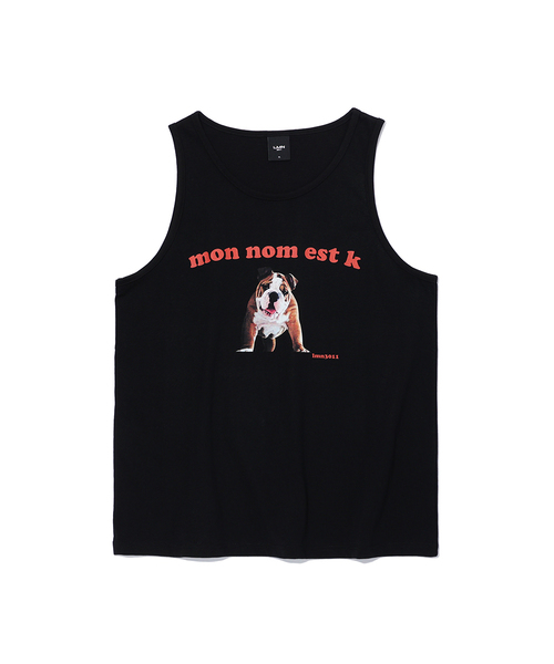 LMN3011(エルエムエヌ3011)の「ケイプリンティングスリーブレスTシャツ-ブラック(Tシャツ/カットソー・メンズ・ブラック・LARGE/X-LARGE)」の1枚目の写真
