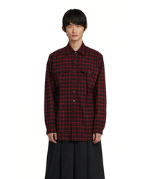 TRUNK PROJECT（トランクプロジェクト）の「Pintuck Check Shirt_Red（シャツ/ブラウス）」