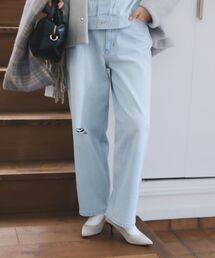 le.coeur blanc | クラッシュデニムパンツ(デニムパンツ)