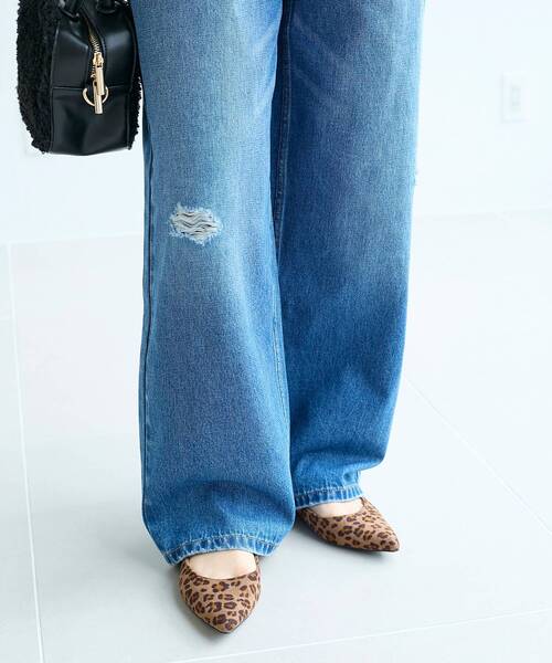 le.coeur blanc(ルクールブラン)の「クラッシュデニムパンツ(デニムパンツ・レディース・ブルー/ライトブルー・38/36)」の11枚目の写真