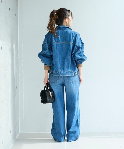 le.coeur blanc(ルクールブラン)の「クラッシュデニムパンツ(デニムパンツ・レディース・ブルー/ライトブルー・38/36)」の20枚目の写真