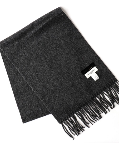 NOLLEY’S(ノーリーズ)の「カシミヤマフラー30(マフラー・メンズ・チャコールグレー/ライトブルー/ブラック/イエロー/ネイビー/パープル・FREE)」の1枚目の写真