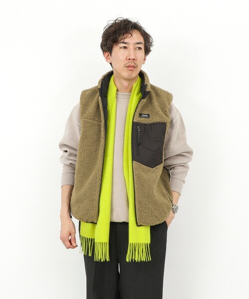 NOLLEY’S(ノーリーズ)の「カシミヤマフラー30(マフラー・メンズ・チャコールグレー/ライトブルー/ブラック/イエロー/ネイビー/パープル・FREE)」の19枚目の写真
