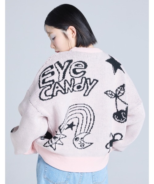 Little sunny bite（リトルサニーバイト）の「【RS】【Little Sunny Bite】little sunny bite x Humberto Cruz knit top（ニット/セーター・レディース・ブラック/ピンク/アイボリー・MEDIUM/SMALL）」の5枚目の写真