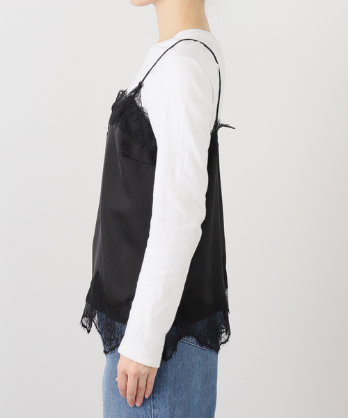 追加》サテンレースキャミソール（キャミソール）｜SLOBE IENA