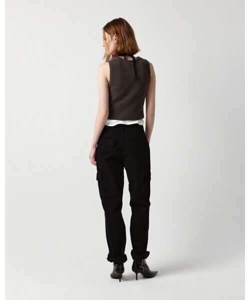 EAN JO(イアンジョー)の「BOUCLE KNIT SLEEVELESS(DARK BROWN)(ベスト・レディース・ダークブラウン・FREE)」の3枚目の写真