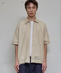 ZIGZAG CROCHET HALF CARDIGAN (BUTTER)
