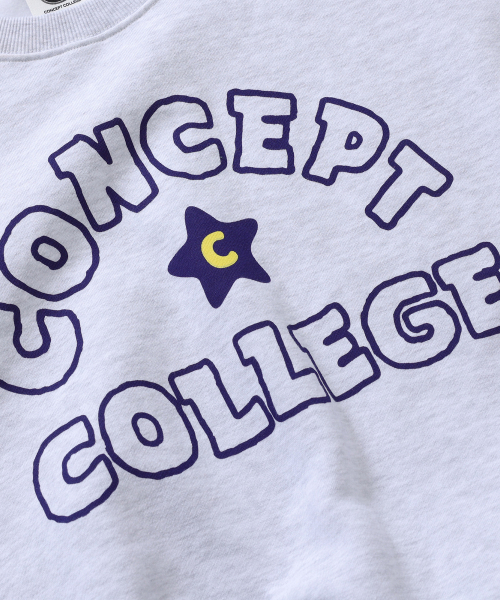 CONCEPTCOLLEGE（コンセプトカレッジ）の「ハンドロゴスウェットシャツ / アッシュグレー [成人男女共用]（スウェット・レディース・ライトグレー・MEDIUM）」の3枚目の写真
