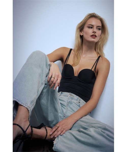 Intimissimi(インティミッシミ)の「ウルトラライトマイクロファイバー Ilenia ボディスーツ(その他トップス・レディース・ブラック・75C/70B/80B/80C/85B/75B)」の3枚目の写真