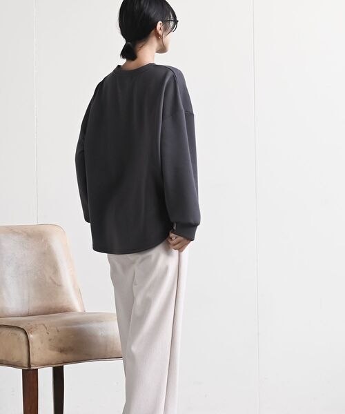 rps(アールピーエス)の「ヒョウ柄コートGirlプルオーバー(スウェット・レディース・グレイッシュベージュ/杢グレー/チャコールグレー・フリー)」の20枚目の写真